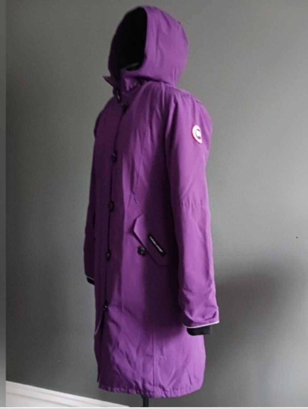 Canada Goose Brittania Purple Parka ,coat Size Girls XL/18/,women Size XS - Picture 6 of 16